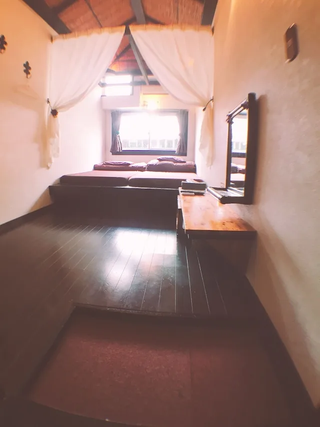 غرفة بسريرين منفصلين بحمام مشترك، Lohas Villa - Hostel 1/1