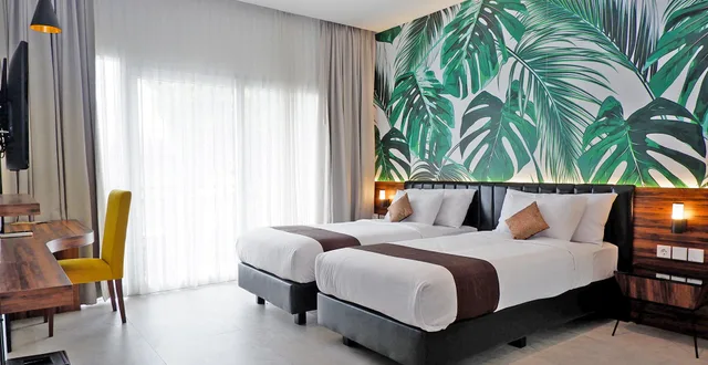 جناح بسريرين منفصلين، Front One Resort Magelang 1/2