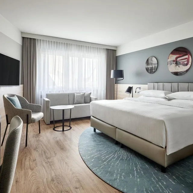 جناح جونيور بسرير كينج مع دخول صالة النادي، Basel Marriott Hotel 2/8