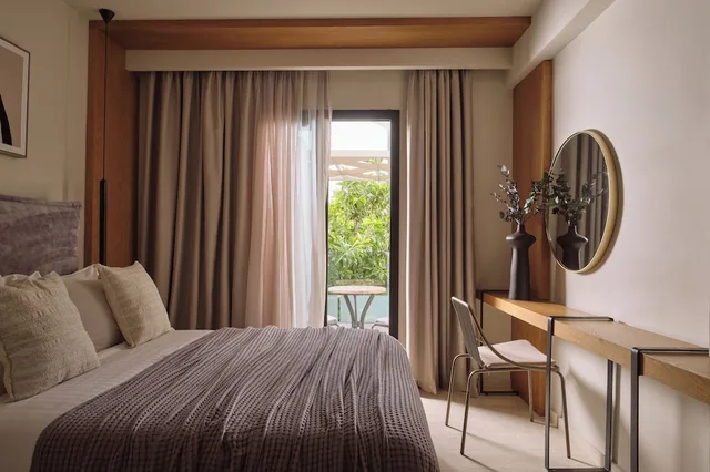 جناح جونيور بسرير كوين بإطلالة على المسبح مع أريكة، Nikon Boutique Hotel 2/7