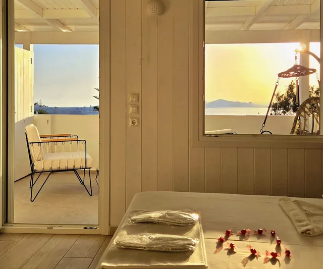 غرفة سوبيريور بسرير كوين بإطلالة على البحر، Afrodite Hotel 9/9