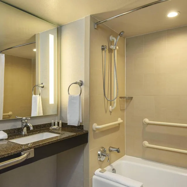 غرفة بسرير كينج بحوض استحمام لذوي الإعاقة، Renaissance Palm Springs 8/10