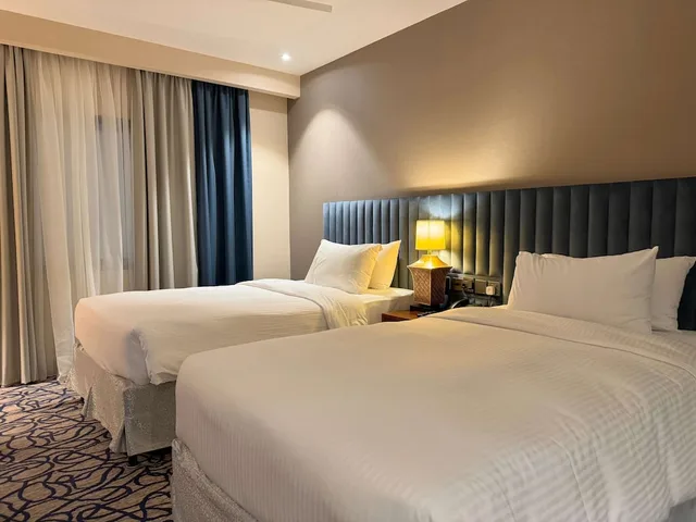 غرفة بسريرين منفصلين، Awtad Al Safwah Hotel 2/4