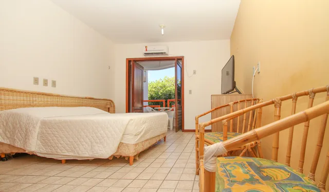 شقة ديلوكس بإطلالة جزئية على البحر، Marambaia Apart Hotel 3/9
