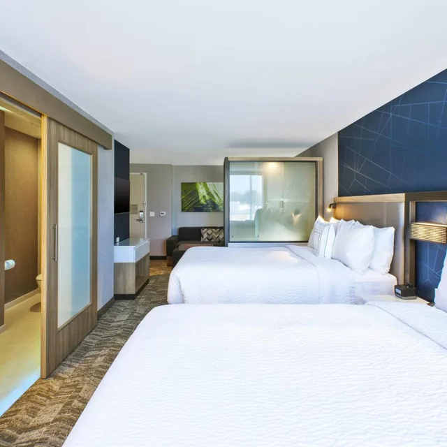 جناح بسريرين كوين مع سرير سحّاب إضافي مع أريكة لذوي الإعاقة، SPRINGHILL SUITES BENTON HARBOR ST. JOSEPH 1/3