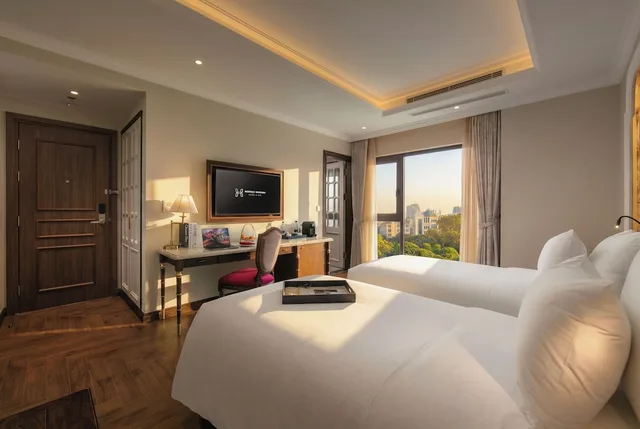 غرفة بريميوم ديلوكس بسرير كينج بإطلالة على المدينة، Heritage Hamlong Hotel & Spa 4/10