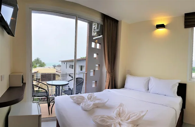 غرفة بسرير كوين بشرفة، Top Hostel Samui 1/1