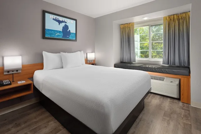 جناح استوديو بسرير كوين مع أريكة، Microtel Inn And Suites Ann Arbor Plymouth Rd 1/5