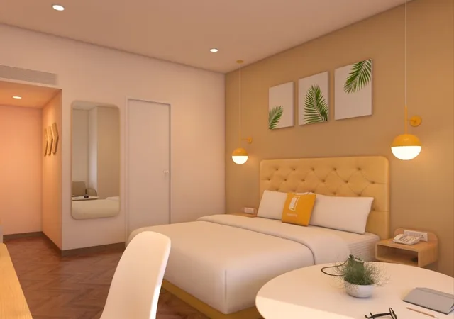 غرفة بريميوم بسرير كينج، Bloom Hotel - Karol Bagh 1/1