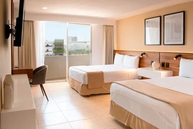 غرفة كلوب جونيور بسريرين، Calypso Cancun Hotel 1/3