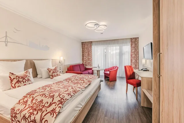 غرفة سوبيريور بسرير كوين، Room in B&B - Studio for 2 People in Hamburg Mitte, Cozy and Modern 1/2