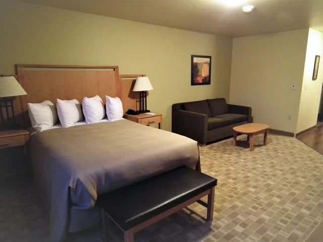 استوديو بسرير كوين بمطبخ، Aspen Suites Hotel Juneau 1/4