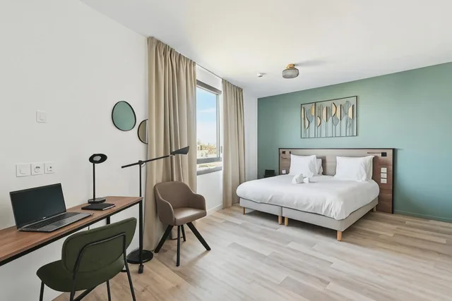 Comfort, Studio, Queen Bed, All Suites Appart Hotel Paris Ouest Colombes 2/2