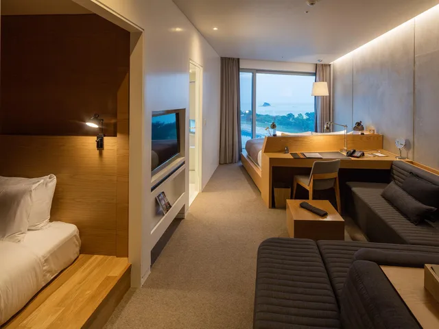 غرفة ديلوكس بسريرين منفصلين بإطلالة على البحر، Nest Hotel Incheon 1/1