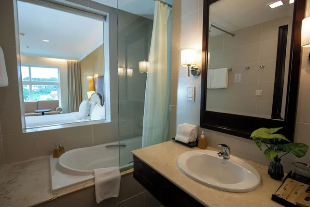 غرفة ديلوكس بسرير كوين، La Sapinette Hotel Dalat 8/10