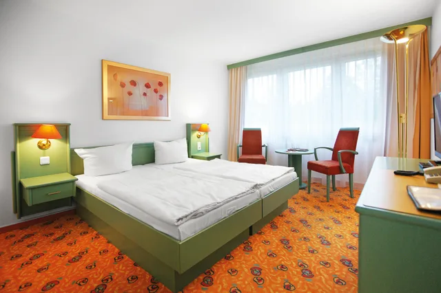 غرفة قياسية بسريرين منفصلين بشرفة، Ifa Schoneck Hotel & Ferienpark 5/9