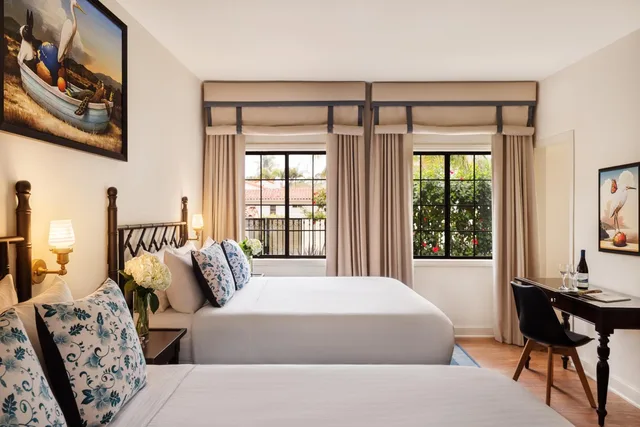غرفة ديلوكس بسريرين مزدوجين، Hotel Milo Santa Barbara 2/2