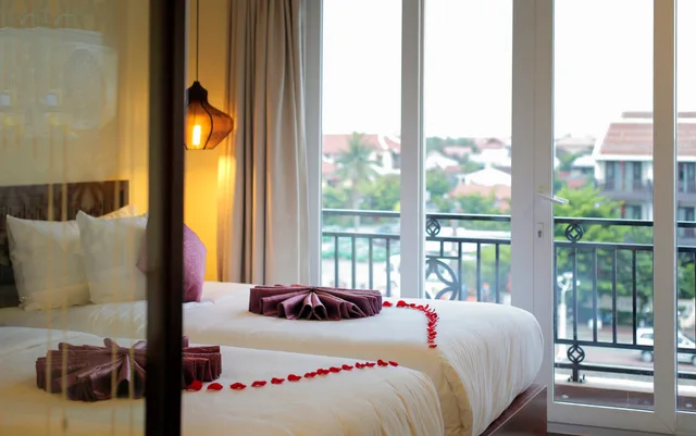 غرفة ديلوكس بسرير مزدوج بإطلالة على النهر، River Suites Hoi An Hotel 1/3