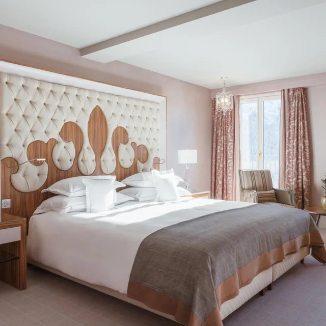 غرفة ديلوكس بسرير مزدوج بإطلالة على البحيرة، Carlton Hotel St Moritz 2/7