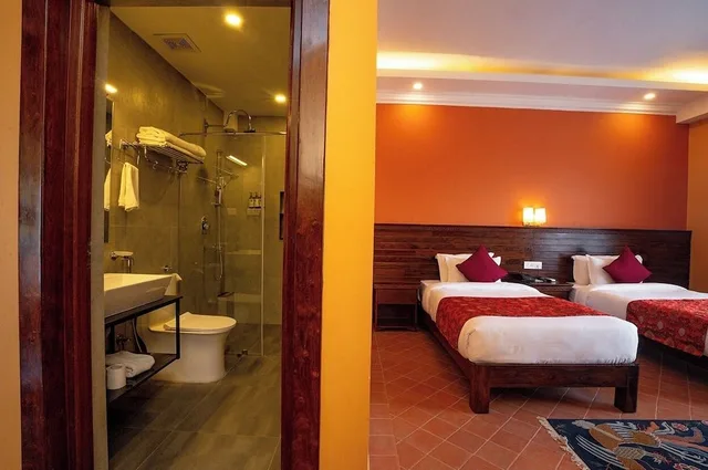 غرفة ديلوكس بسريرين منفصلين بشرفة، Hotel Dolmaling 7/10