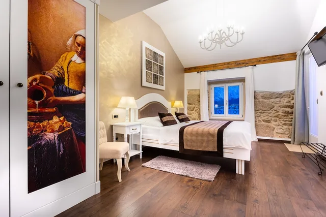 غرفة بسرير مزدوج بإطلالة على البحر بشرفة، Heritage Hotel Forza 9/10
