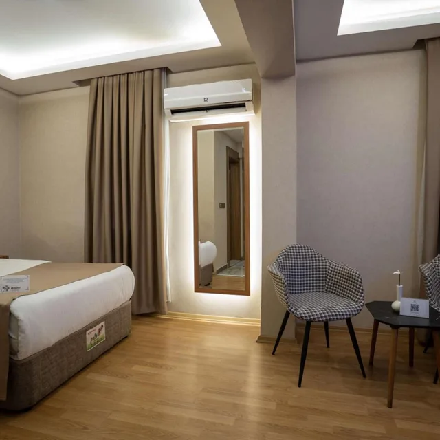 غرفة بسرير مزدوج أو سريرين منفصلين، UGURLU HOTEL 8/10