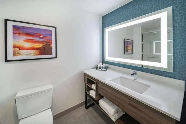 غرفة بسرير كينج بحوض استحمام لذوي الإعاقة، La Quinta Inn & Suites by Wyndham Texas City I 45 9/10