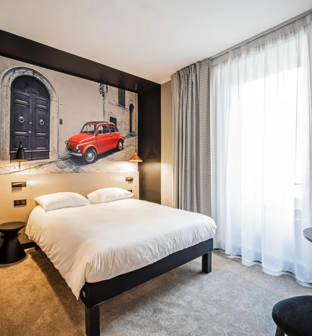 غرفة قياسية بسرير مزدوج وسرير فردي، Ibis Le Mans Centre Gare Nord Hotel 1/1