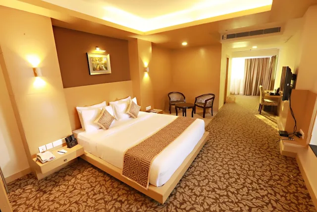غرفة بريميوم بسرير مزدوج بغرفة نوم واحدة، Patliputra Continental Hotel 10/10