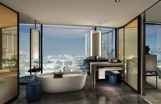 غرفة بريميوم بسرير كينج بإطلالة على النهر، Hilton Saigon 4/4