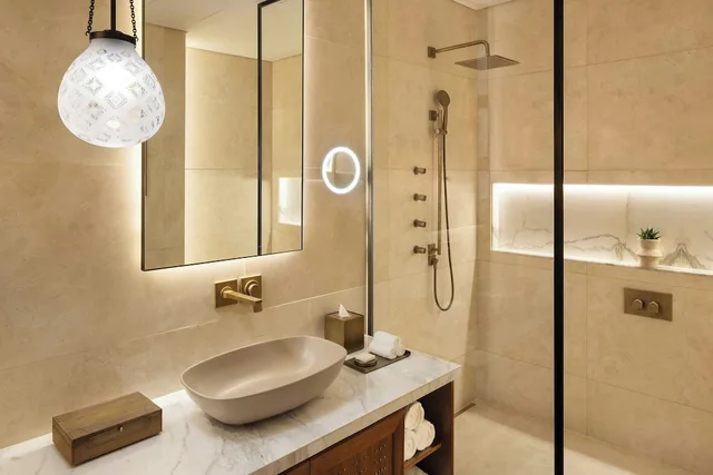 غرفة بسريرين منفصلين بإطلالة على المتنزه، Bab Samhan, a Luxury Collection Hotel, Diriyah 2/4