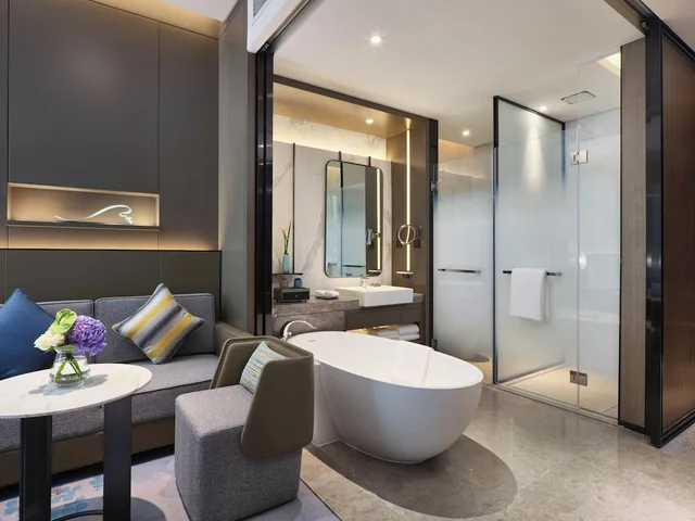 غرفة بريميوم بسرير فردي، Crowne Plaza Wuhan Development Zone 8/8