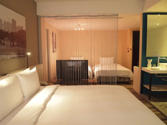 غرفة عائلية بسريرين مزدوجين، Hotel Day Plus Tamsui 4/5