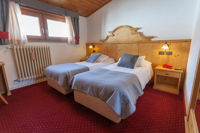 غرفة قياسية بسرير مزدوج، La Vallee Blanche Hotel 3/8