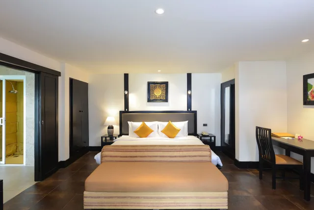 غرفة ديلوكس بسرير مزدوج بإطلالة على البحر، ANDAMAN WHITE BEACH RESORT 1/2
