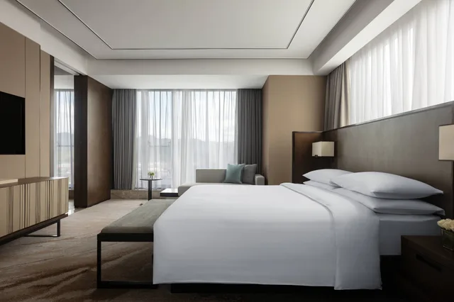 غرفة ديلوكس بسريرين منفصلين، Hangzhou Marriott Hotel Lin An 2/4