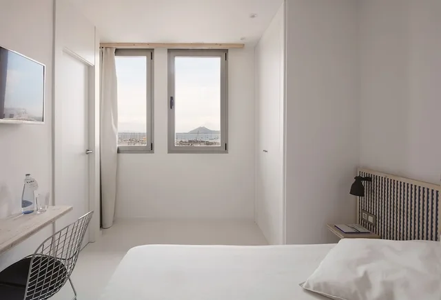 غرفة قياسية بسريرين منفصلين بإطلالة على البحر، Eolo Hotel 3/5