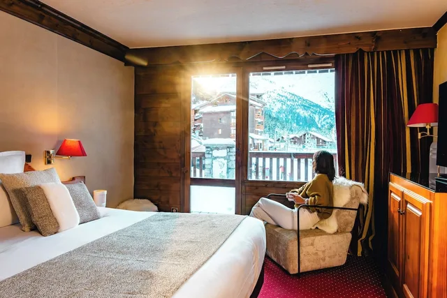 Classic, Twin Beds, Mountain Side، Hotel Mont Vallon Meribel 2/10