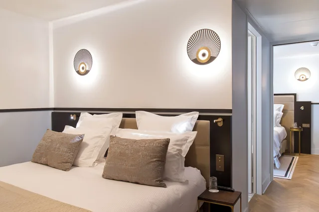 جناح بسريرين كينج بإطلالة على البحر، Hotel Les Roches Blanches 3/9