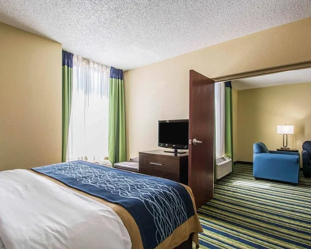 جناح بزنس بسرير كينج مع أريكة لذوي الإعاقة، Comfort Inn & Suites Lantana - West Palm Beach South 3/4