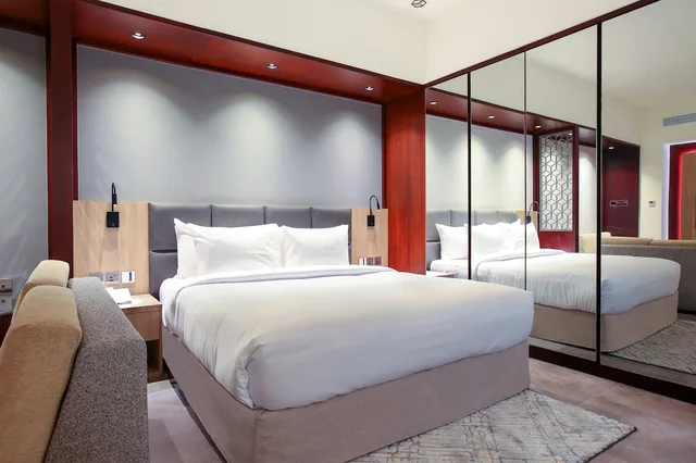 جناح استوديو بسرير كينج، Sitara Hotel Apartment L.L.C 1/5