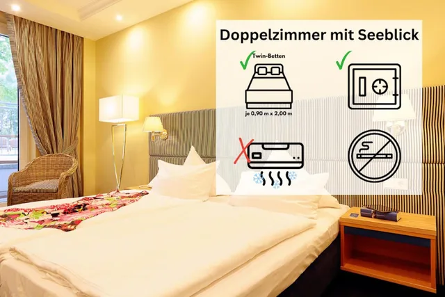 Room, Double Bed, Lake View, INSELHOTEL Potsdam-Hermannswerder 1/3