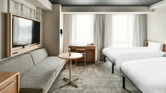 Semi Room, Superior, Triple, 2 Semi Double Beds, Scenic View, Main Building، REF Matsuyama City Station by Vessel Hotels 1/1