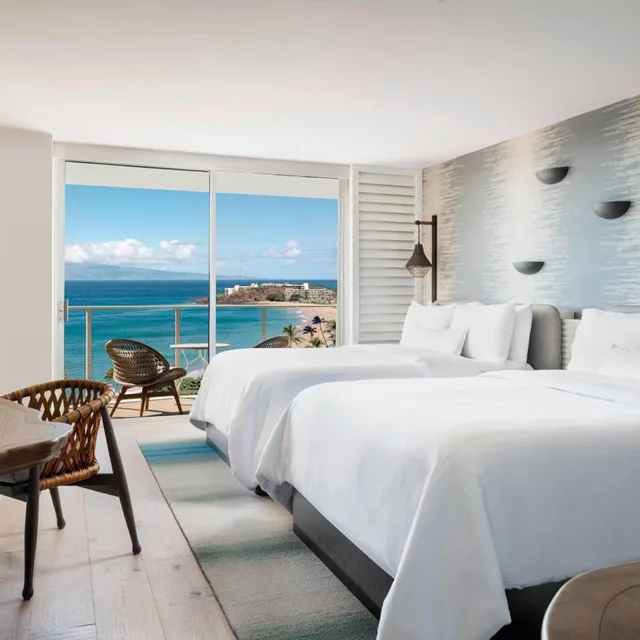 غرفة كبيرة بسريرين كوين بإطلالة على البحر، The Westin Maui Resort & Spa, Ka'anapali 2/6