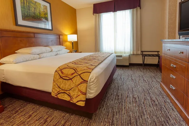جناح بسرير كينج بغرفتين مع أريكة في طابق مرتفع، Drury Inn and Suites Northeast Indianpolis 3/5