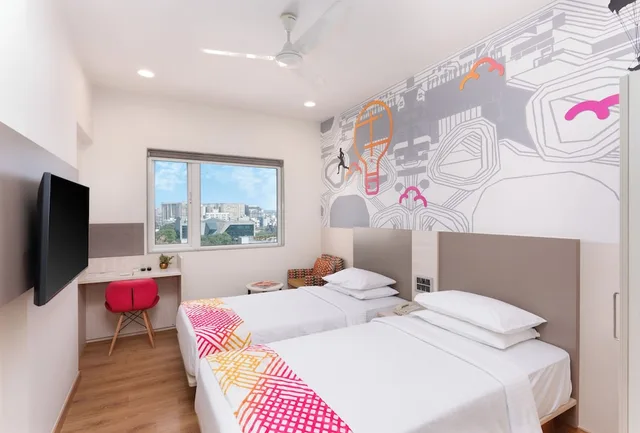 غرفة فاخرة بسريرين منفصلين، Ginger Andheri East 4/5