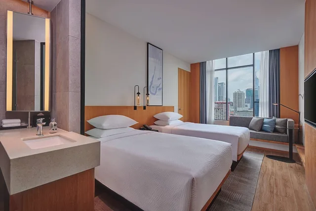 غرفة قياسية بسريرين منفصلين، Fairfield by Marriott Chow Kit Kuala Lumpur 1/2
