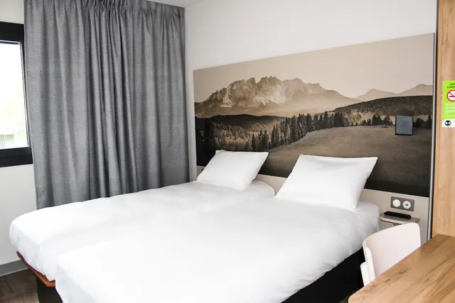 غرفة بسريرين منفصلين، B&B HOTEL Aix-les-Bains 4/7
