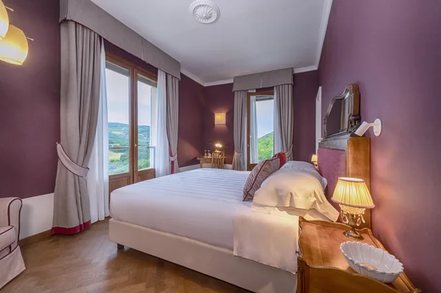 غرفة بسرير كوين بشرفة، La Posta Hotel & Thermal Spa 5/10