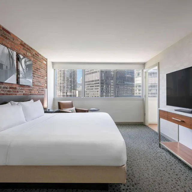 1 Bedroom, Lasalle, Suite، The Royal Sonesta Chicago Downtown 3/8